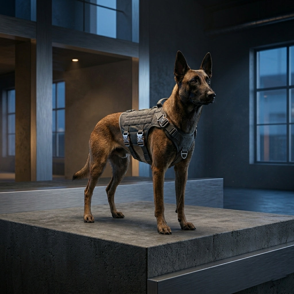 Tactical Dog Harnesses — No Pull, MOLLE-Ready, Large Breeds