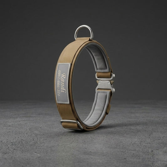 Personalized Tactical Dog Collar with Padded Lining | K9 Forge