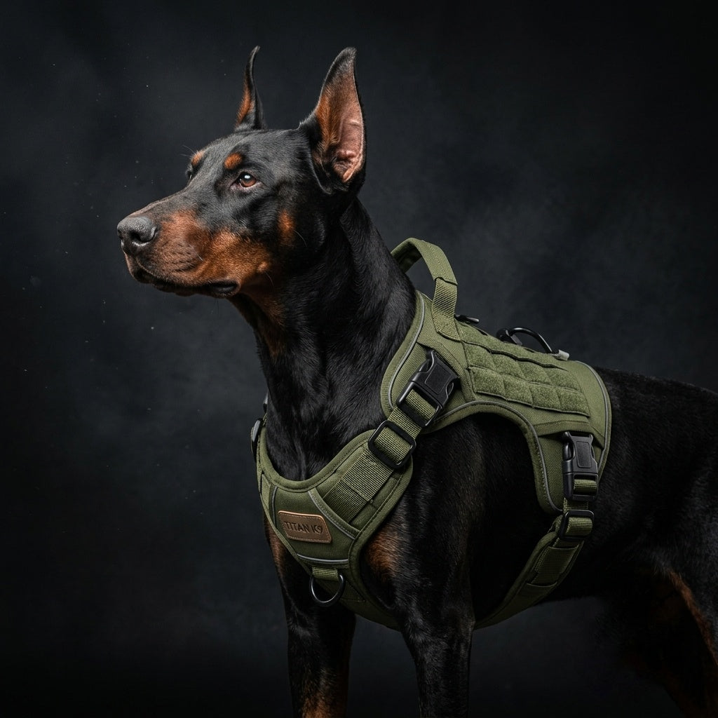 Tactical Dog Harness — No Pull Military K9 Vest, Waterproof, Reflective, Adjustable | German Shepherd, Malinois, Large Breeds