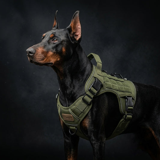 Tactical Dog Harness — No Pull Military K9 Vest, Waterproof, Reflective, Adjustable | German Shepherd, Malinois, Large Breeds