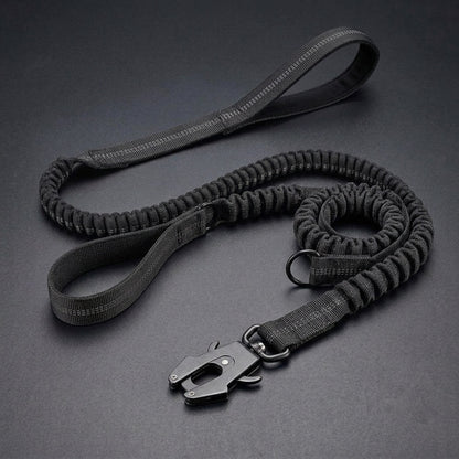 Cross-Border Medium And Large Dog Tactical Reflective Leash, Car-Mounted Pet Leash With Frog Buckle And Retractable Feature